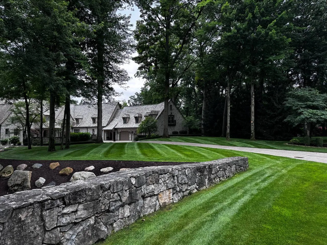 Terramorph estate lawn and stone-wall property work