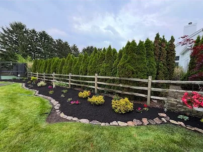 Terramorph Fence-line planting bed with flowers