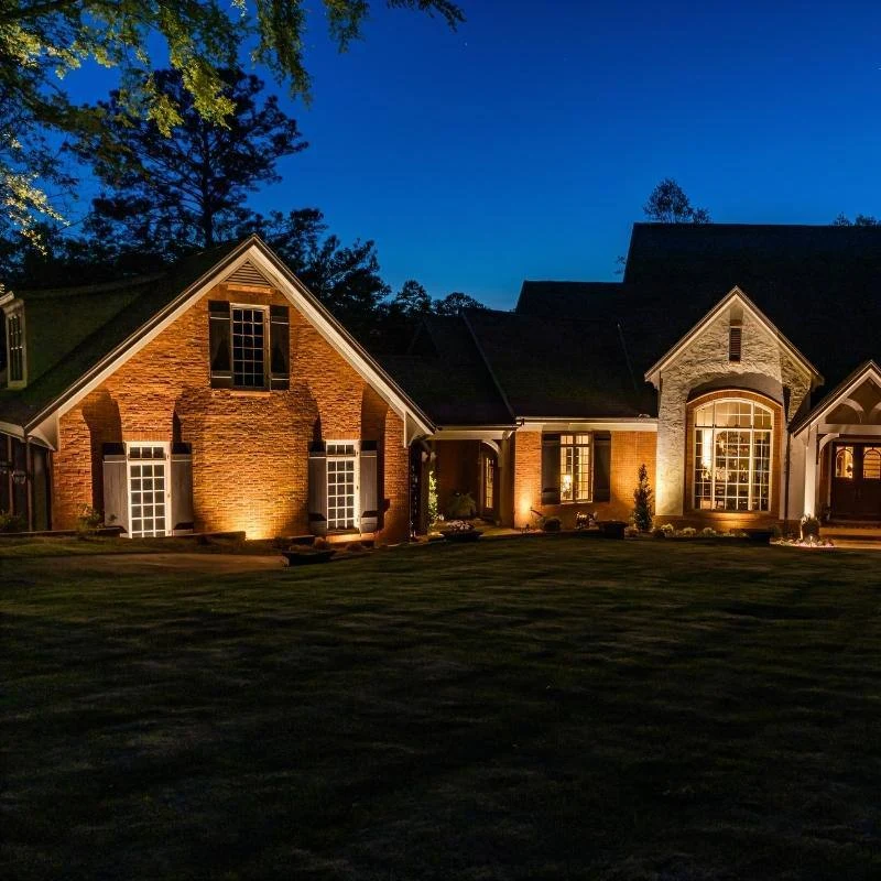 Terramorph outdoor lighting project at night