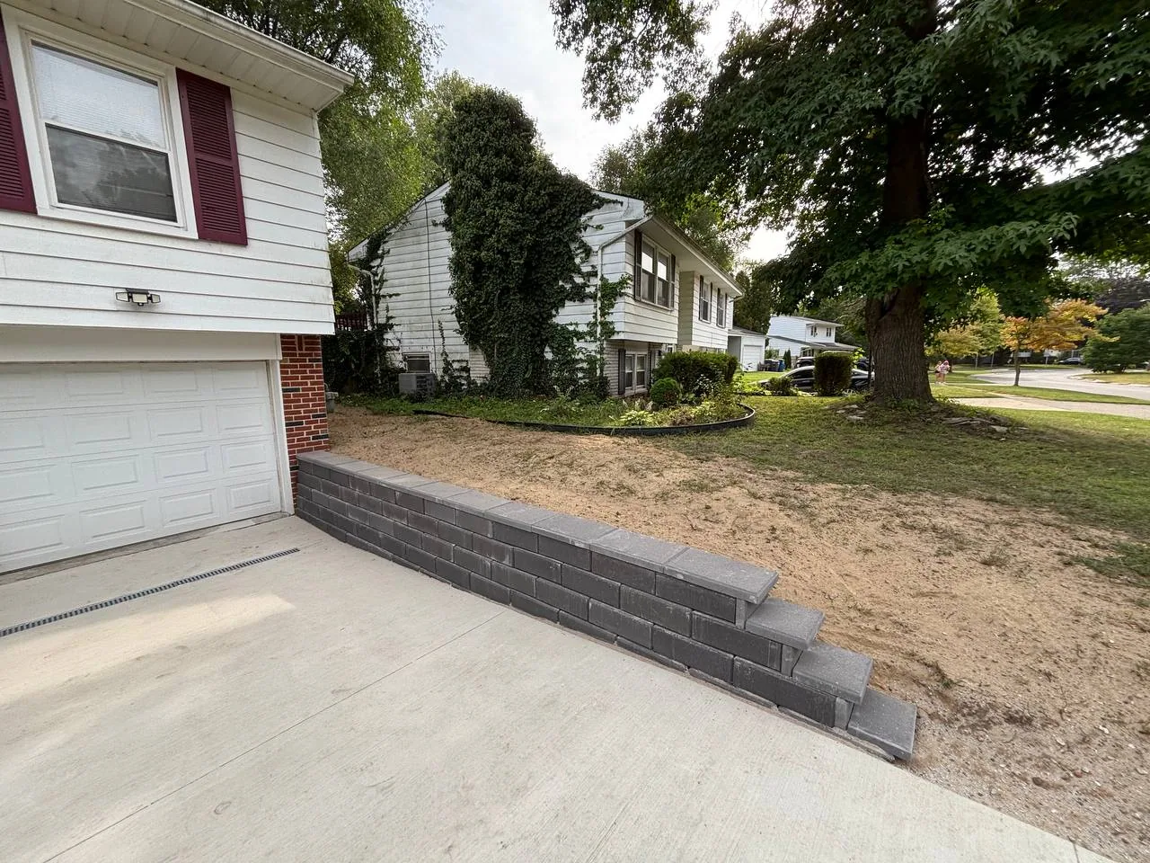 Terramorph Retaining wall installation